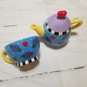 Looney Tunes tweety bird vintage mug and teapot